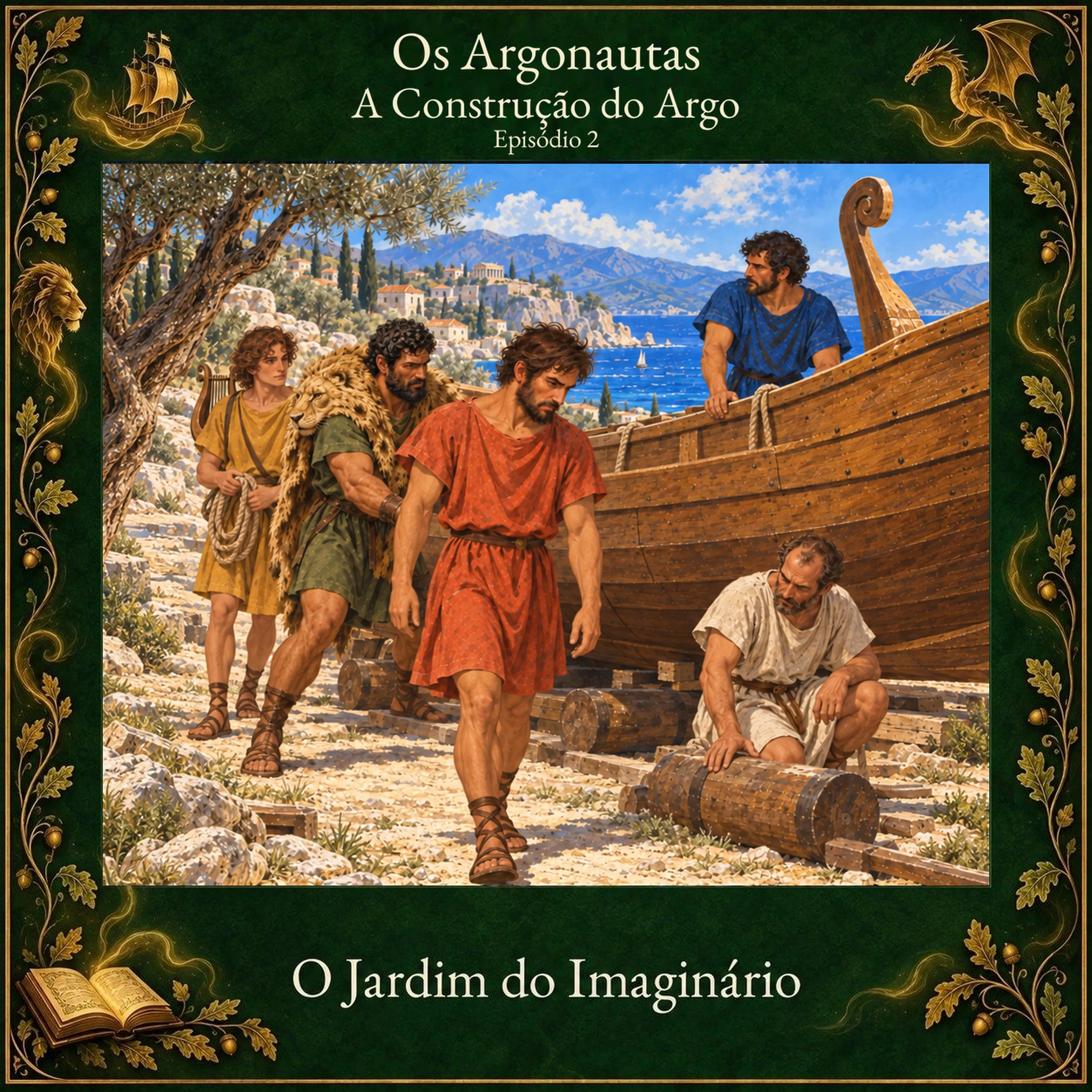 Ilustração de A Construção do Argo