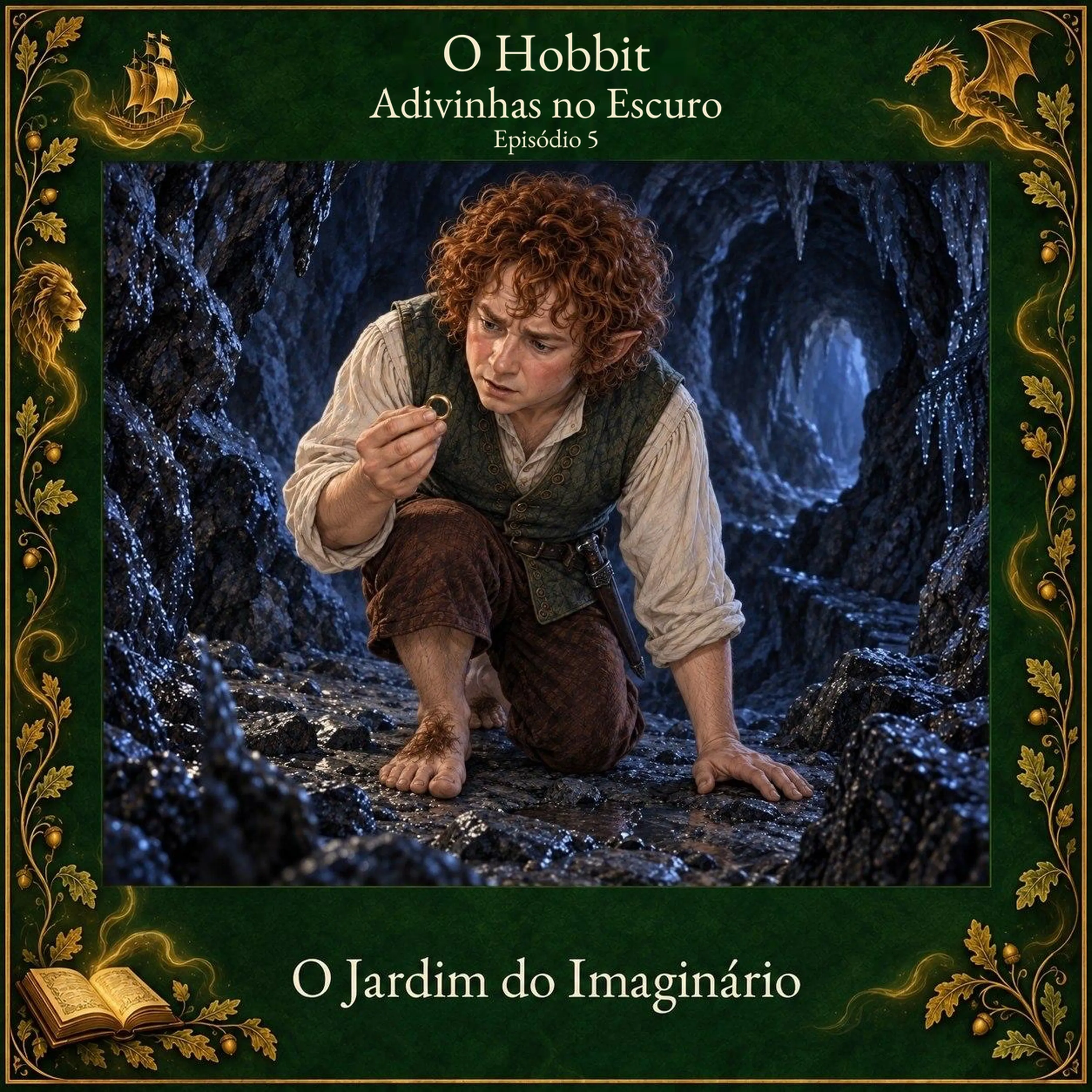 Ilustração de O Hobbit - Adivinhas no Escuro