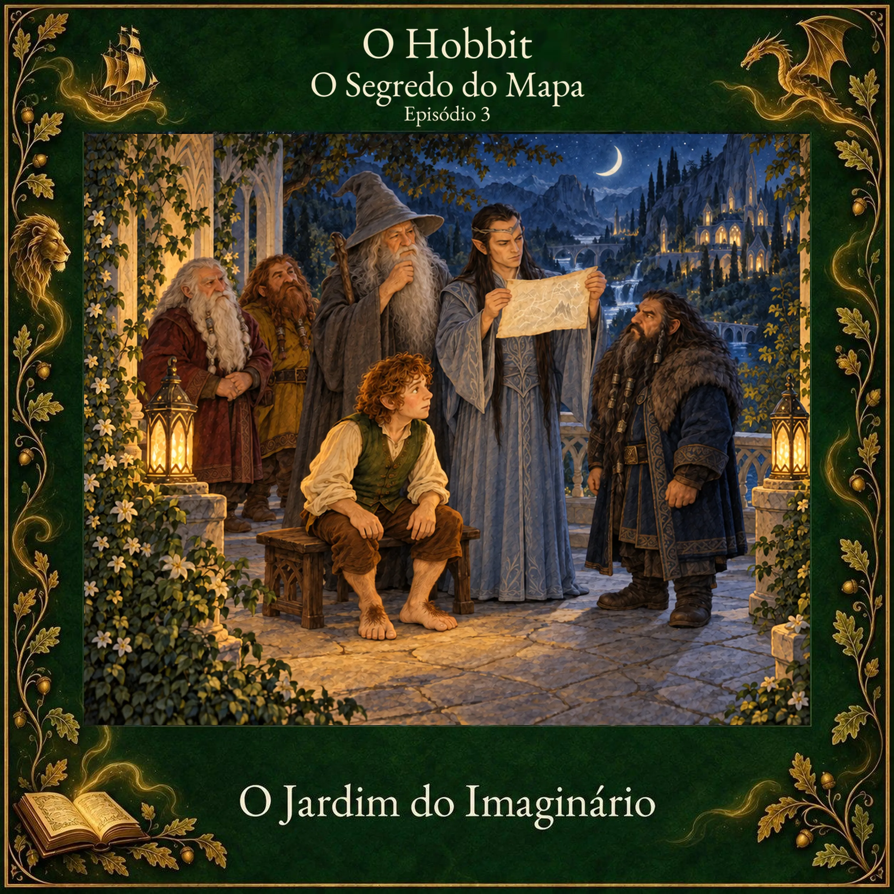 Ilustração de O Hobbit - O Segredo do Mapa