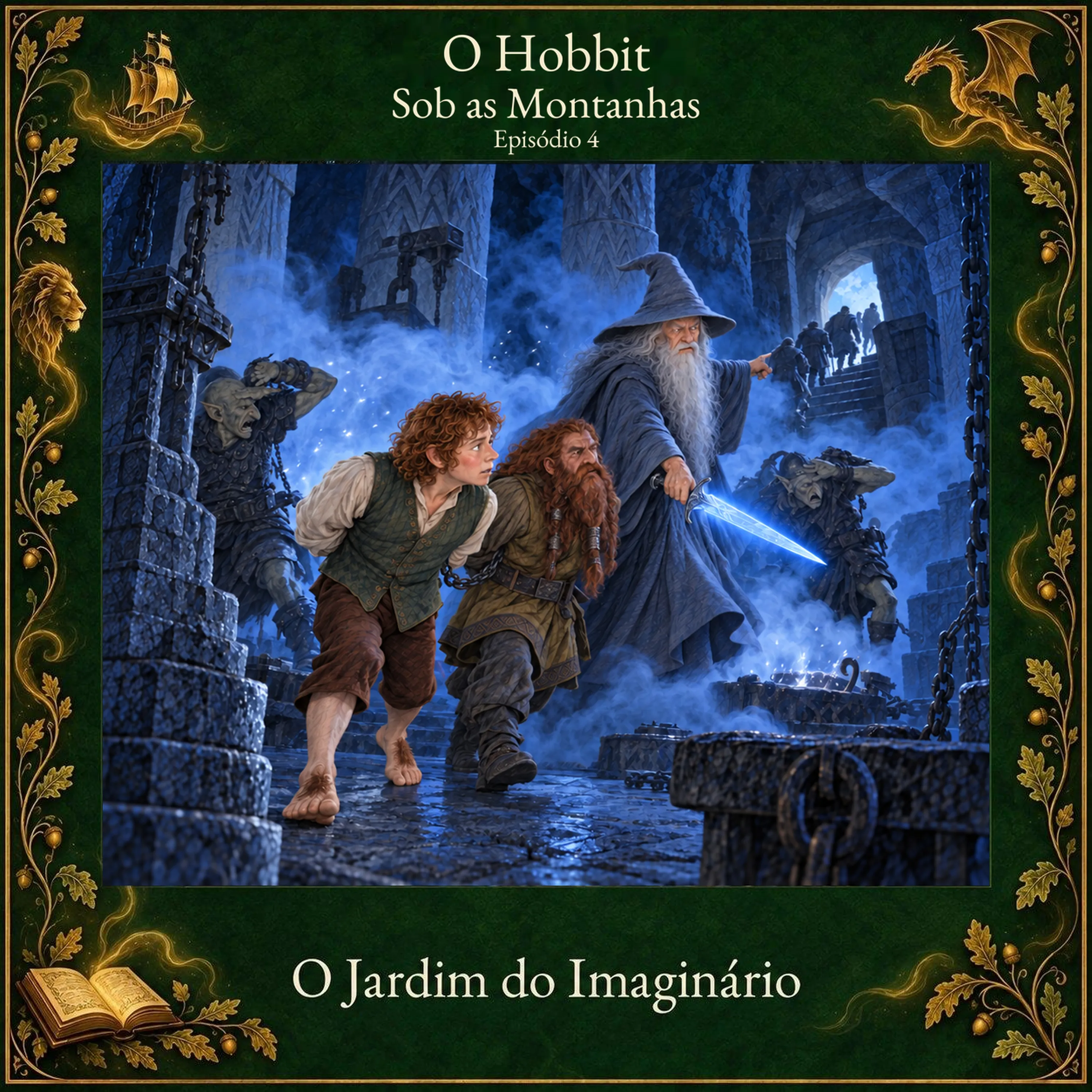 Ilustração de O Hobbit - Sob as Montanhas
