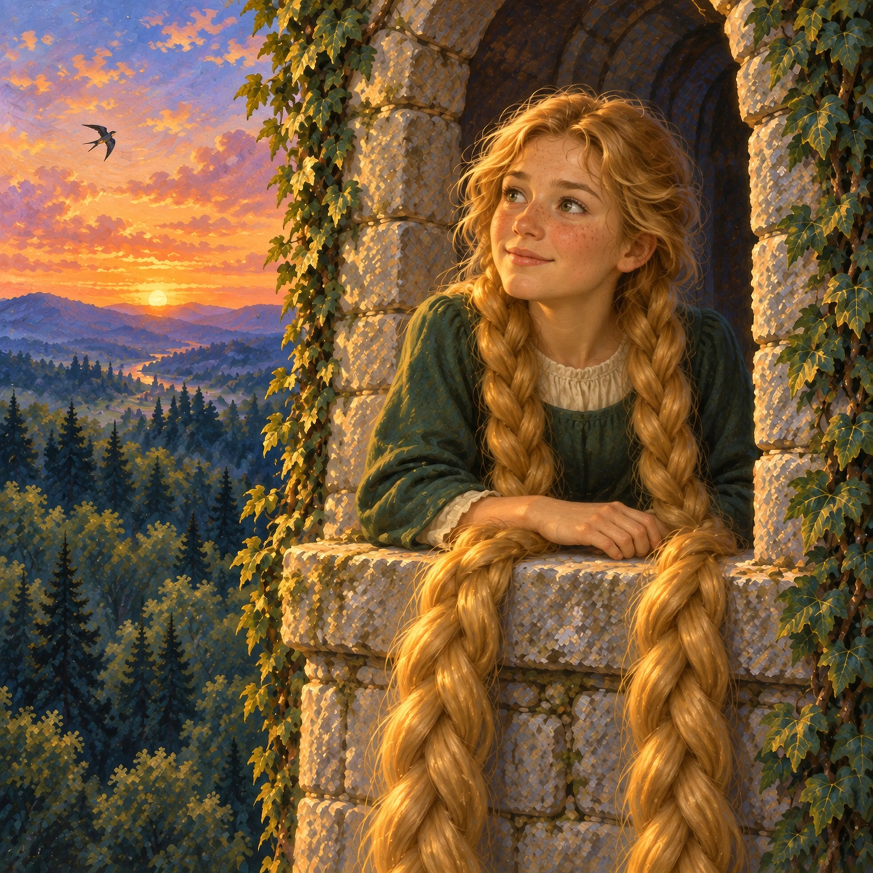 Ilustração de Rapunzel