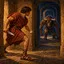 Ilustração de Teseu e o Minotauro